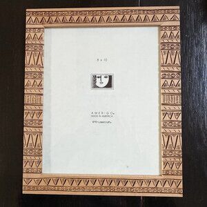Vintage Lasercraft Wood Carved Picture Frame Amerigo Made In USA 8 X 10 Decor